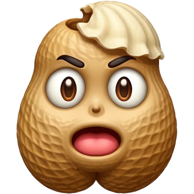 Peanut that is angry emoji