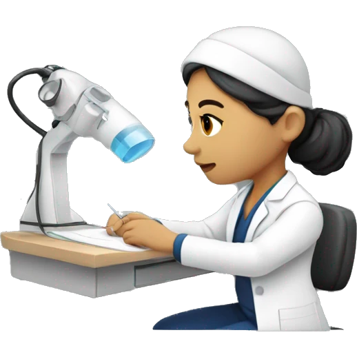 A Mexican ultrasound technologist doing an exam emoji