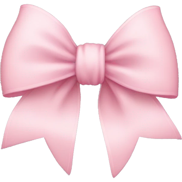 Light pink bow emoji
