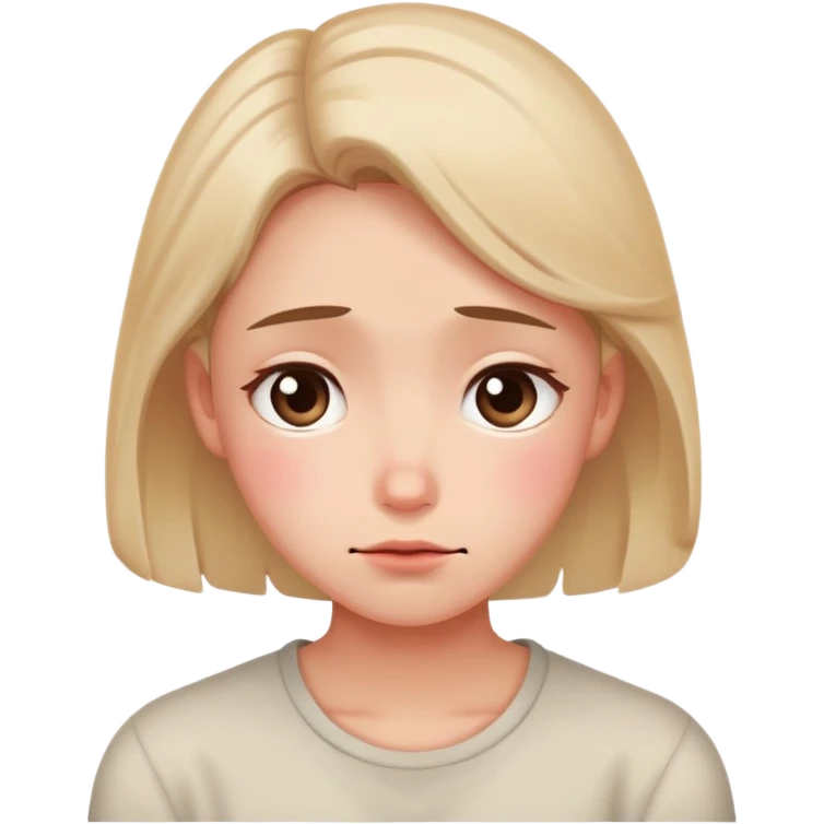 complex human emotions - embarrassment with blushing face, nostalgia with dreamy eyes, melancholy with slight smile, contentment with peaceful expression emoji