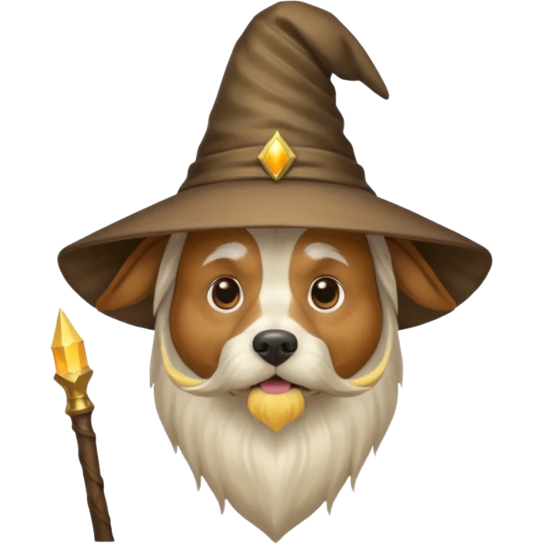 Dog wizard emoji