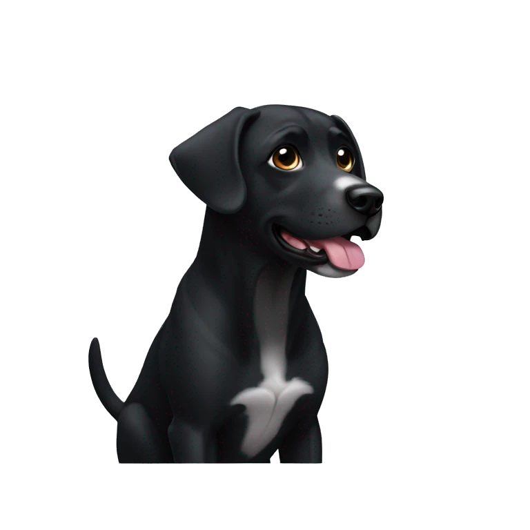 perro negro emoji