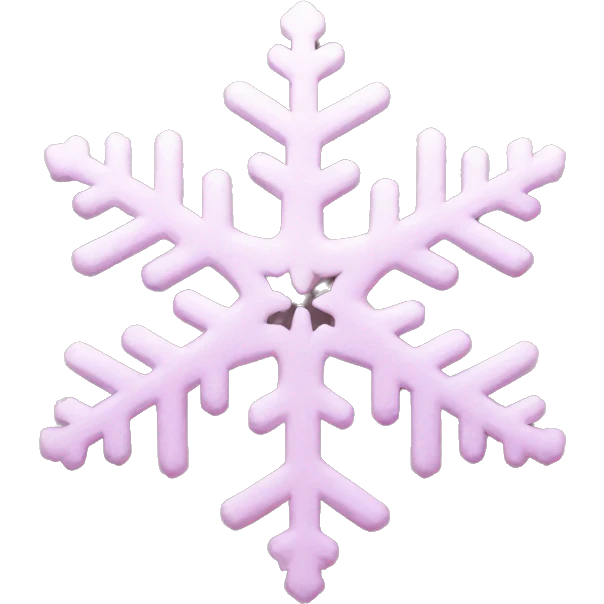 pastel pink snowflake  emoji