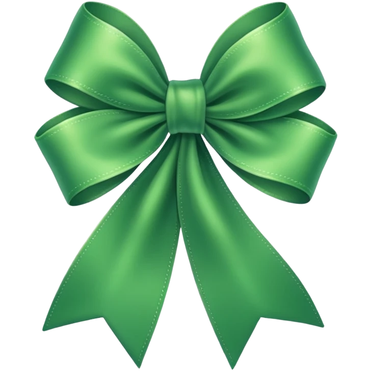 green ribbon  emoji
