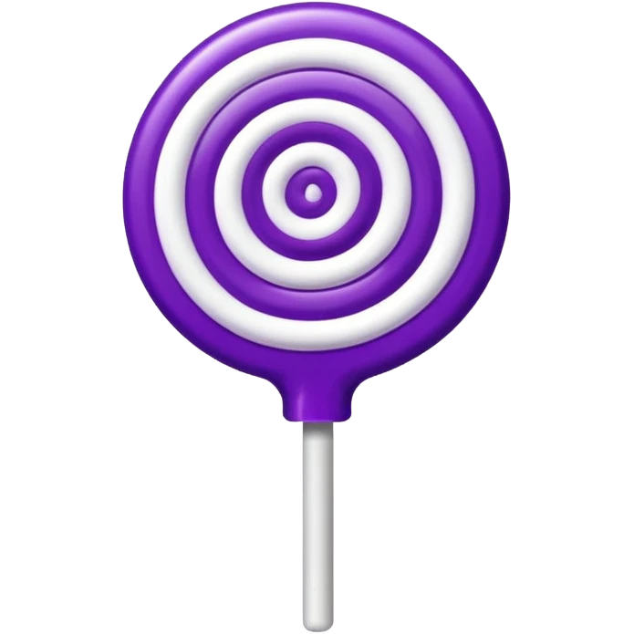 lolipop luminous purple and white emoji