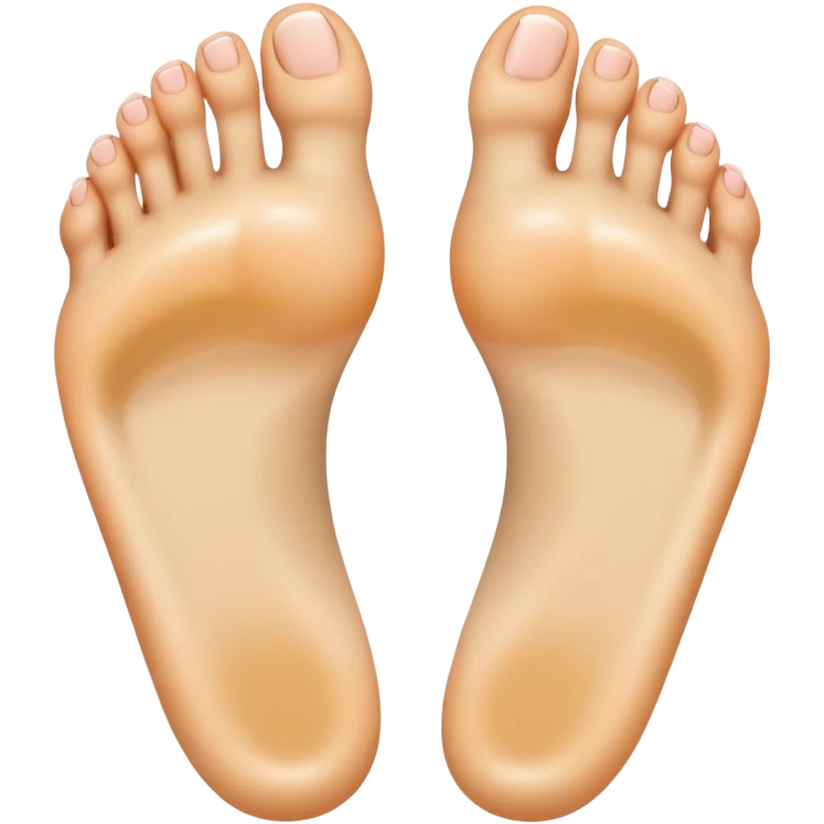 female foot sole with toes spread wide apart emoji