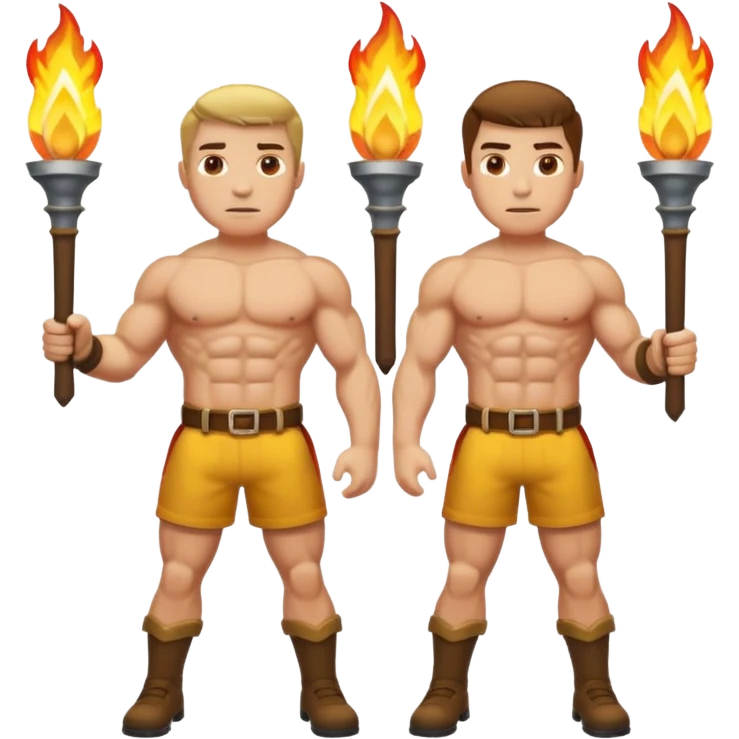 guards holding torches emoji