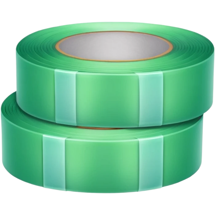 make wide  tape color light Green emoji