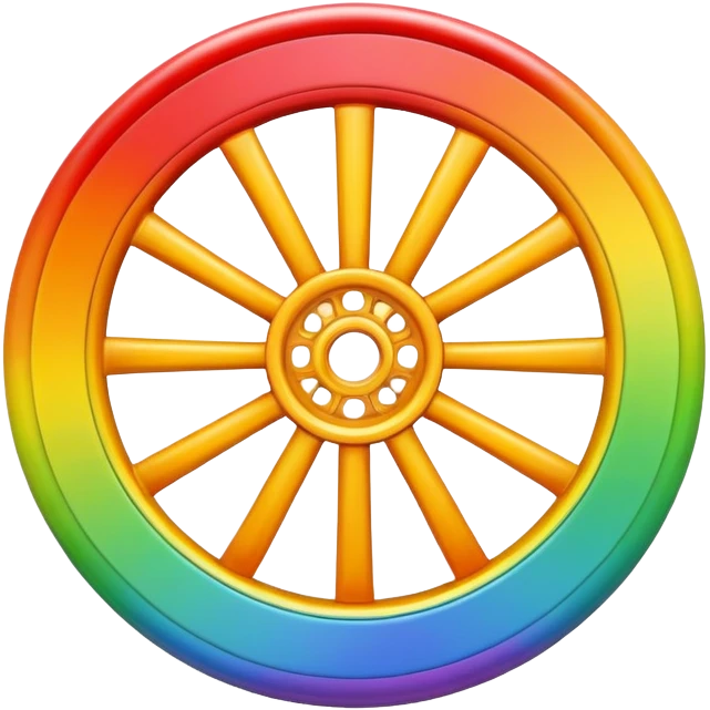 colorful wheel emoji