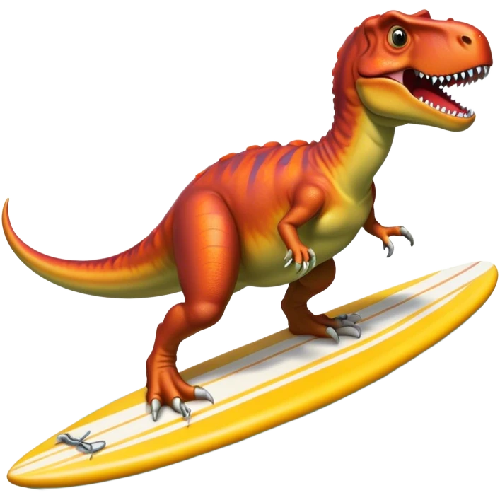 Trex surfing emoji