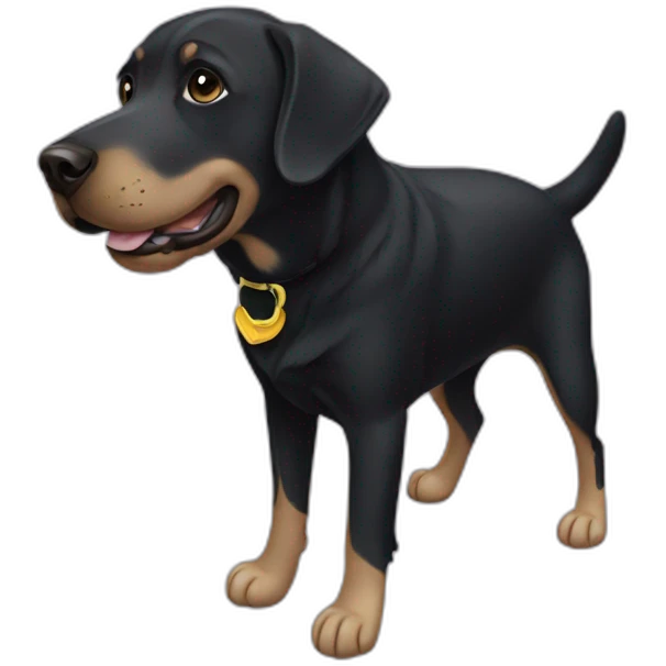 Black labrador emoji