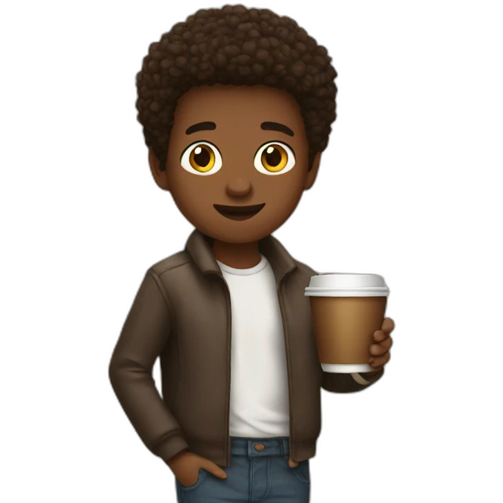 boy-with-a-cup-of-coffee emoji