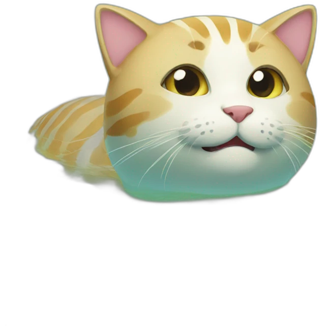 Swimming cat emoji