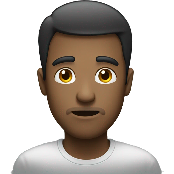 Straight face emoji thats transparent mixed with slight frown emoji mixed with fog emoji emoji