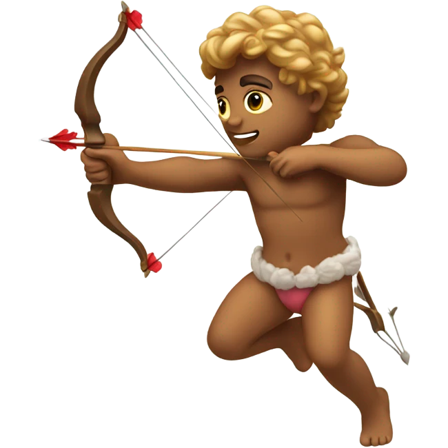 Cupid shooting arrow emoji
