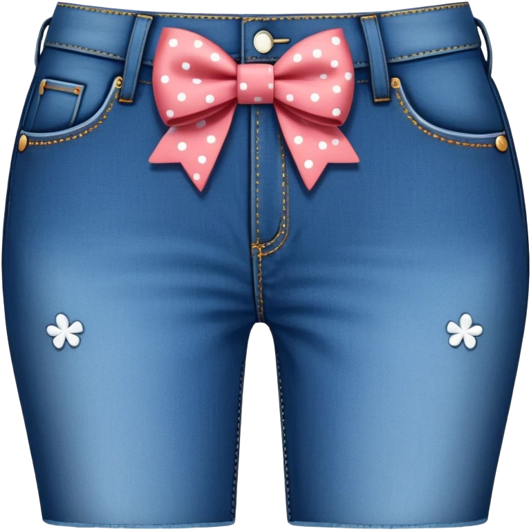 Jeans with bow pattern on them emoji