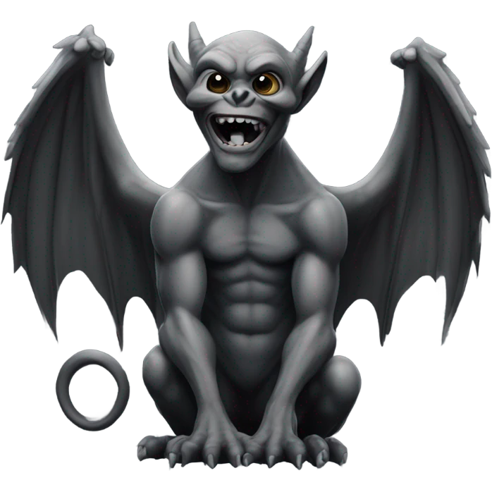 black gothic gargoyle emoji