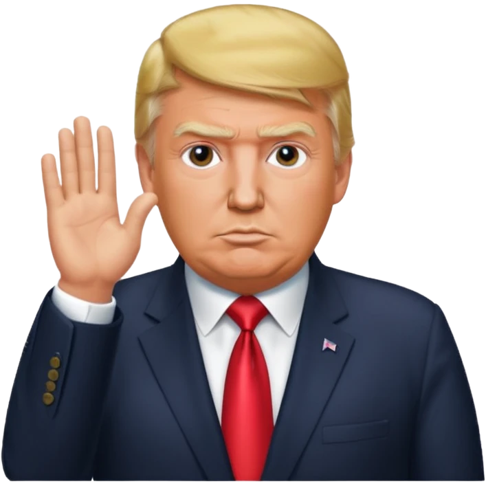 Donald Trump buscando ah Nicolás maduro emoji