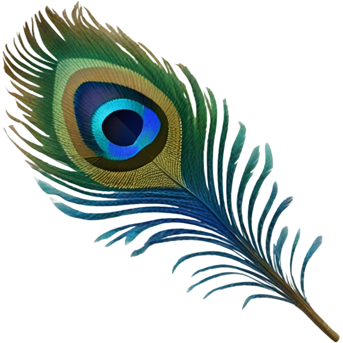 peacock feather emoji