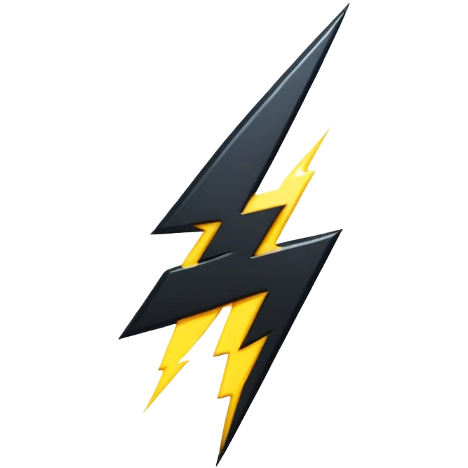 Give me this emoji in black ⚡ emoji