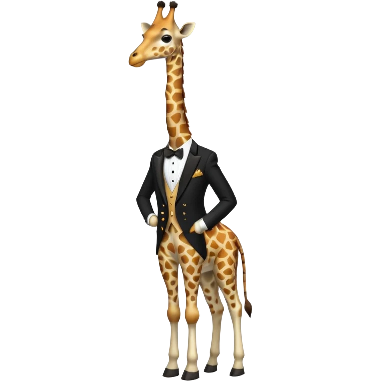 giraffe in Formal Attire emoji