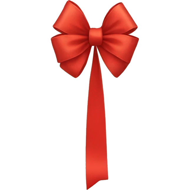 Red bow emoji