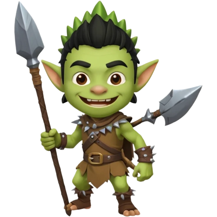 Goblin from clash royal mememe emoji
