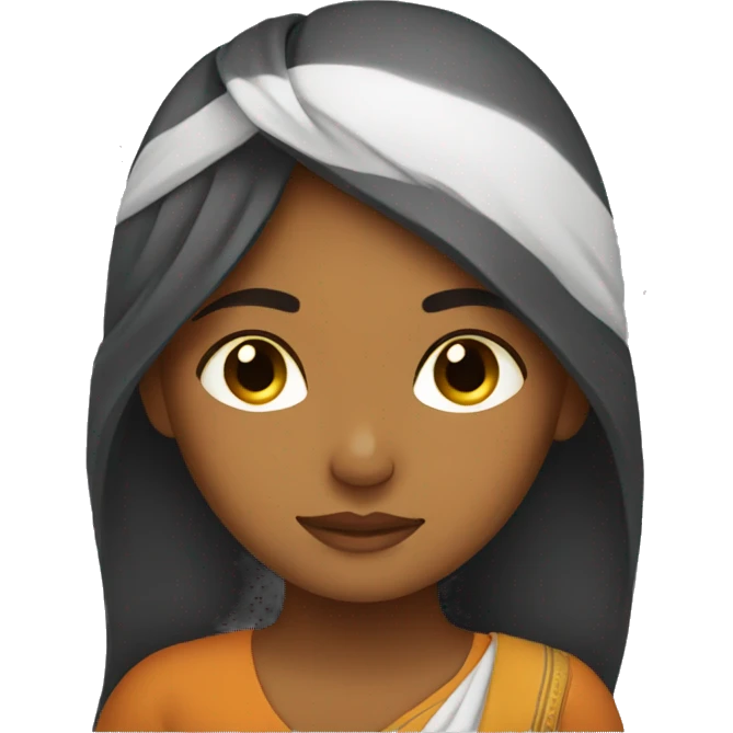 Indian girl sleeping emoji