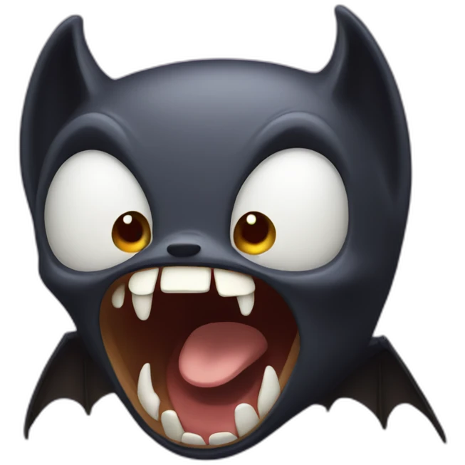 screaming-bat emoji