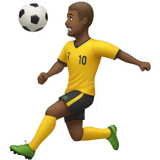 kicking soccerball emoji