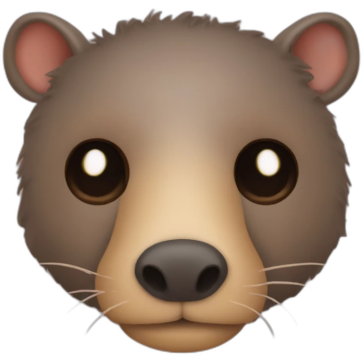 Mole with Capybara eyes emoji