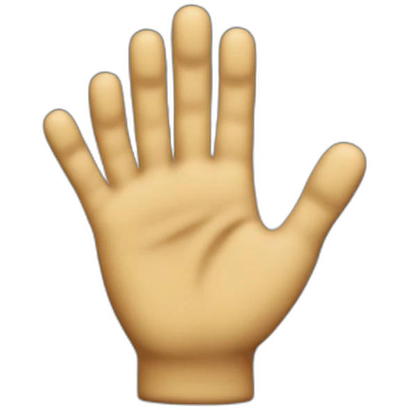 mano che indica verso il basso emoji