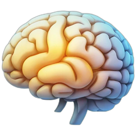 brain with energy glow emoji