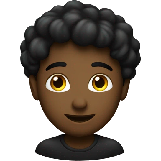 Coeur noir avec des étoiles  emoji