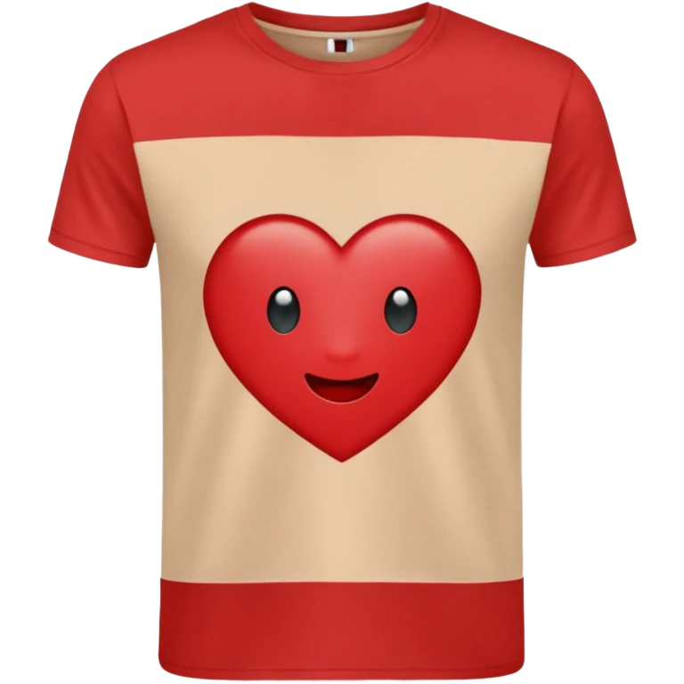 red crop t-shirt emoji
