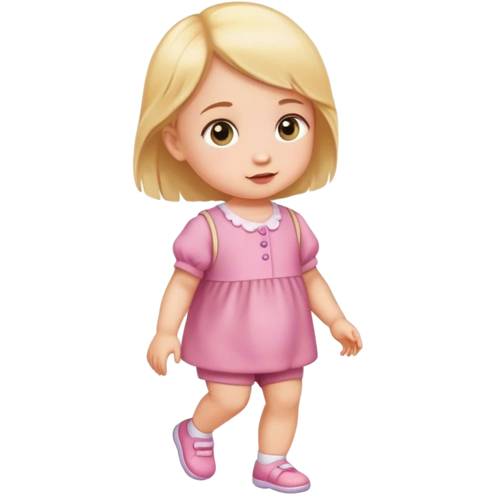 baby girl walking emoji