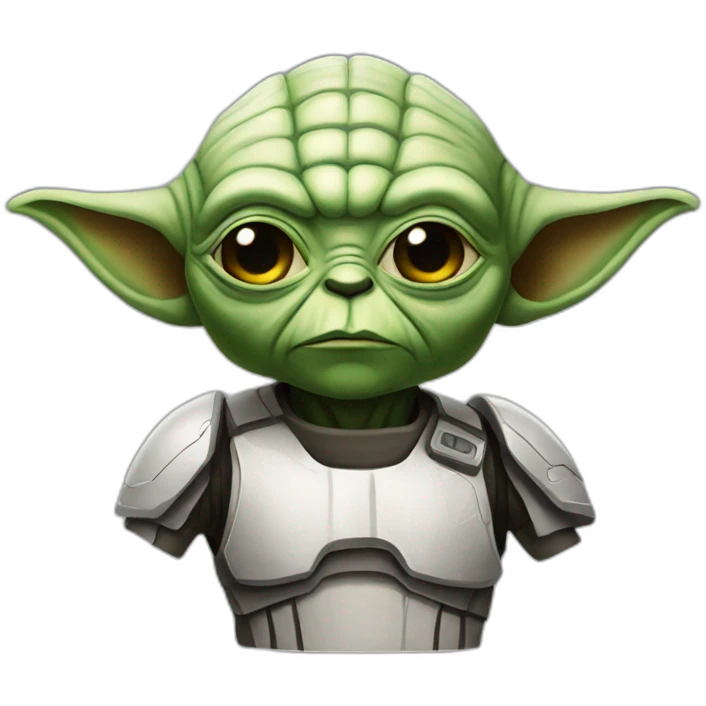 yoda as cyborg emoji