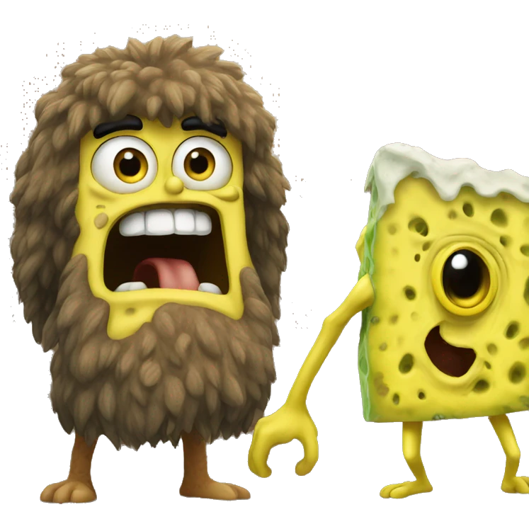 spongebob as caveman emoji