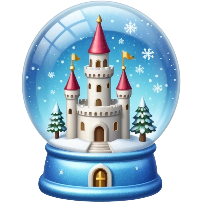 snow-globe, tower inside emoji