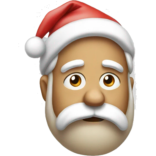 sad santa emoji