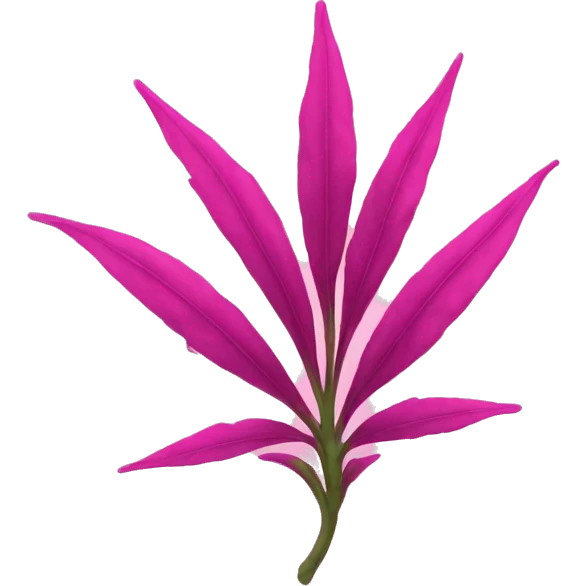 Pink weed plant emoji