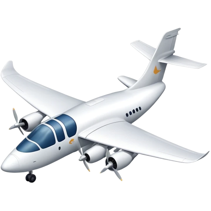 A goose-shaped airplane with wings like a goose but the body of an aircraft emoji