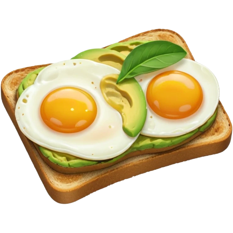 Avocado and egg toast emoji