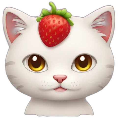 strawberry cat emoji