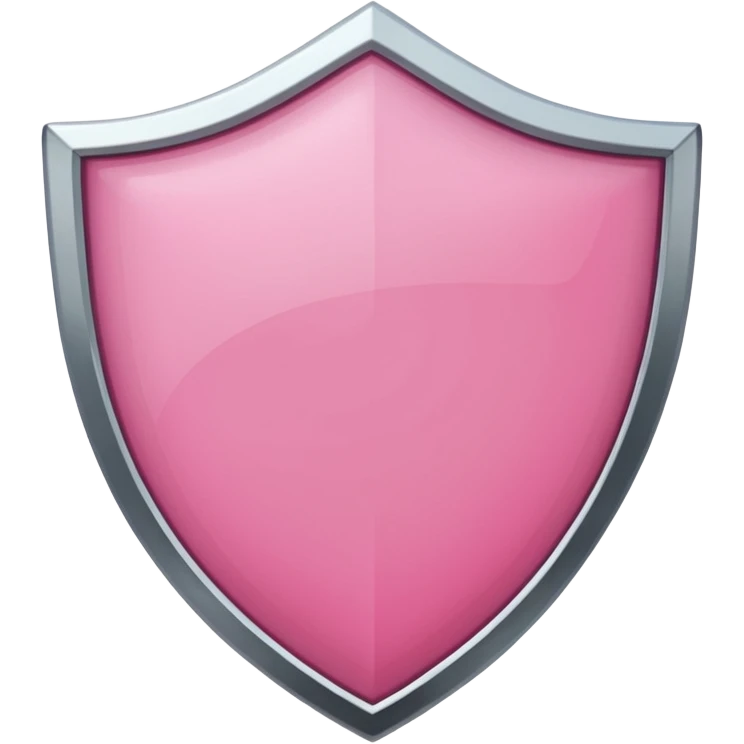 pink shield with white frame emoji