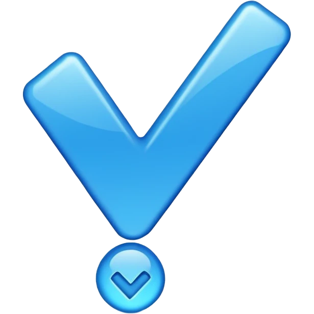 роблокс синяя галочка emoji