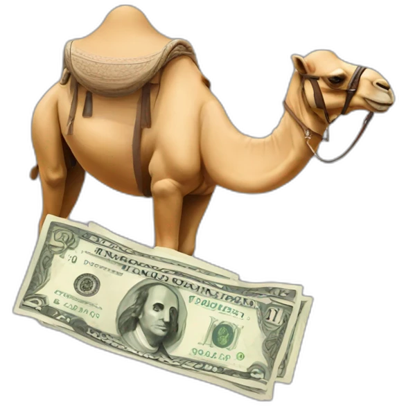 Money camel tourism fashion emoji