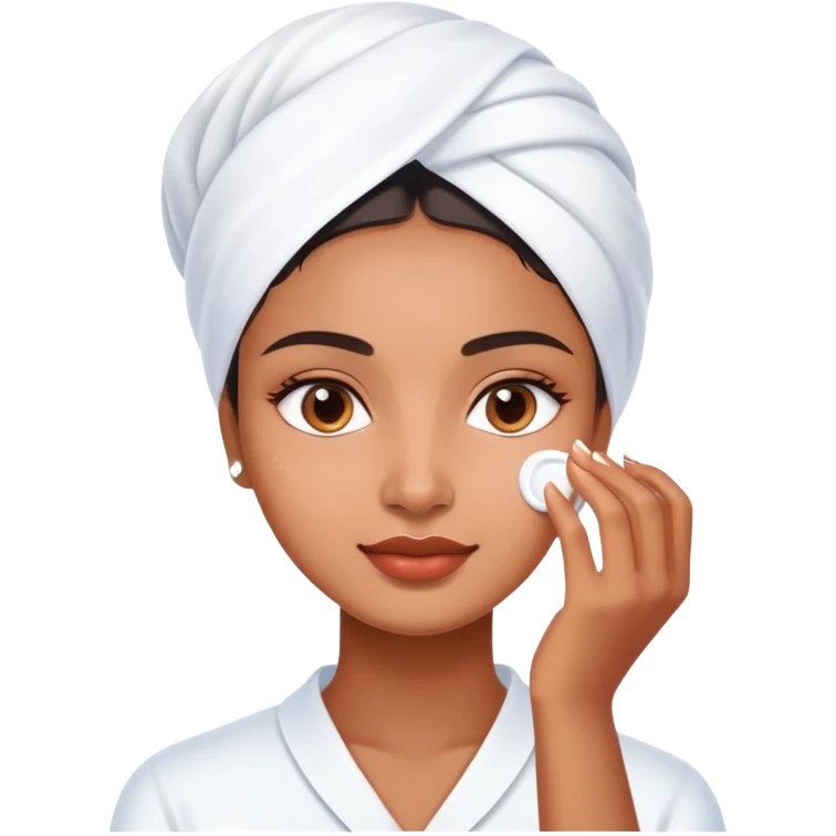 skin care cream application Charithra Chandran emoji