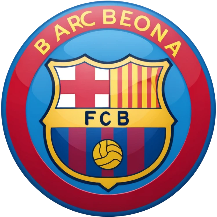 Fc Barcelona logo imoji emoji