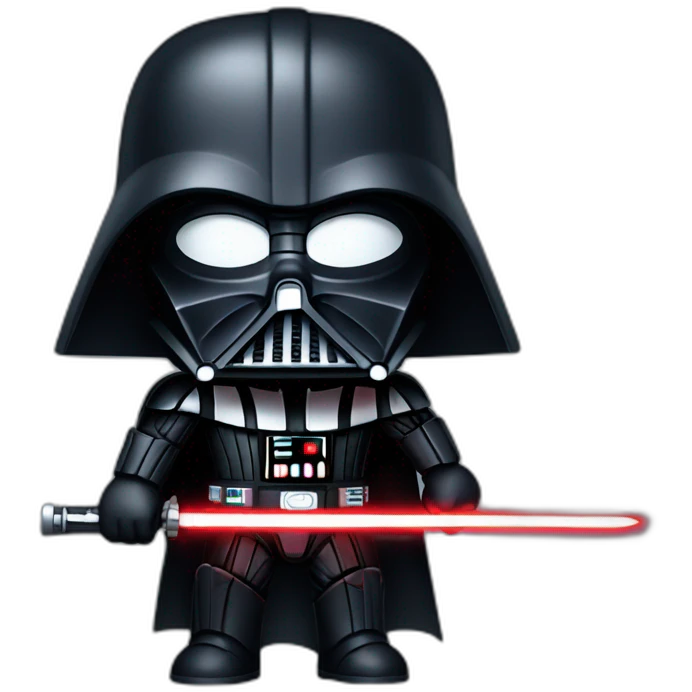 darth vader with a saber light emoji